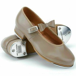 Bloch Merry Jane Tan Tap Shoes Size 11 NIB Techno Style S0352L Beige/Tan